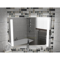 Зеркало с подсветкой для ванной комнаты Мессина 85х85 см