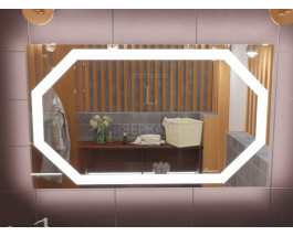 Зеркало для ванной с подсветкой Потенза 100х80 см