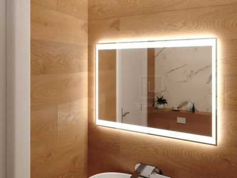 Зеркало с подсветкой для ванной комнаты Инворио 80х60 см